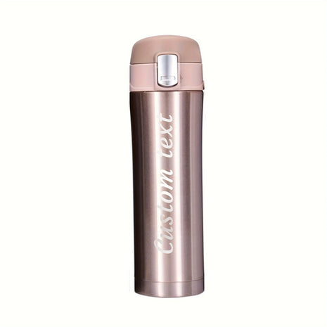 Personalized Laser Engraved Name Insulated Bottle with Lock Lid