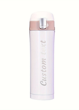 Personalized Laser Engraved Name Insulated Bottle with Lock Lid