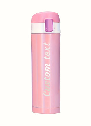 Personalized Laser Engraved Name Insulated Bottle with Lock Lid
