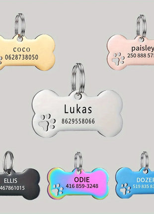 Personalized Engraved High Quality Dog Cat Tags with Name and Phone