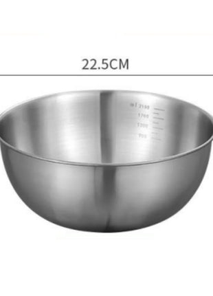 1-3 Stainless Steel Bowl Set with Scale for Cooking Baking Food