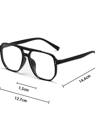 Women Men Square Sun Glasses Retro Polygon Sunglasses Female Black