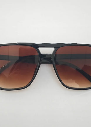 Women Men Square Sun Glasses Retro Polygon Sunglasses Female Black