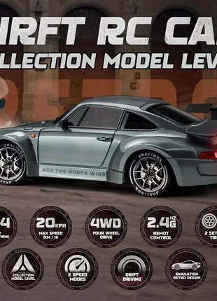 Rc Racing Car Drift Cars 1/24 4Wd Vehicle Model High Speed 2.4G Radio