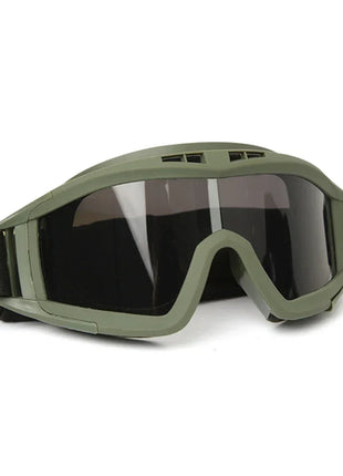 JSJM Airsoft Tactical Goggles 3 Lens Windproof Dustproof Shooting