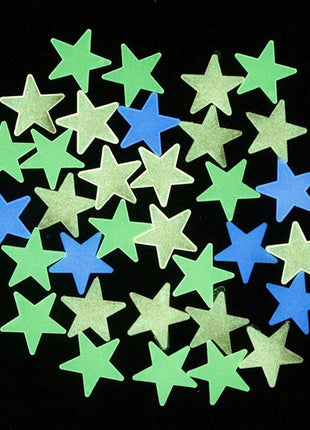 100Pcs/Set Stars Luminous Wall Stickers Glow In The Dark For Kids Baby