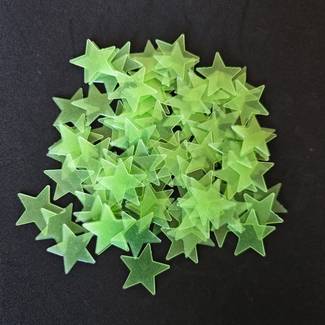 100Pcs/Set Stars Luminous Wall Stickers Glow In The Dark For Kids Baby