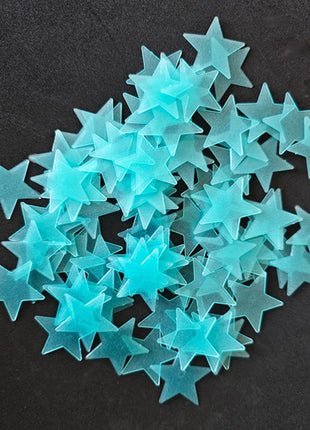 100Pcs/Set Stars Luminous Wall Stickers Glow In The Dark For Kids Baby
