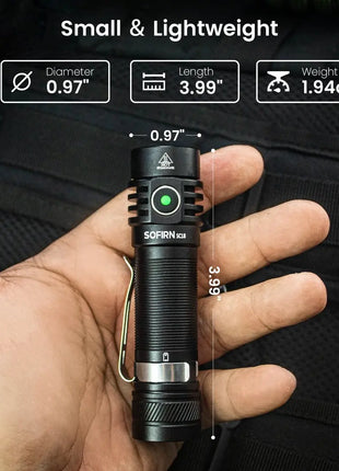 Sofirn SC18 1800lm EDC Flashlight USB C Rechargeable SST40 LED 18650