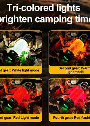 Multi Functional Outdoor LED Camping Lights Rechargeable Flashlights