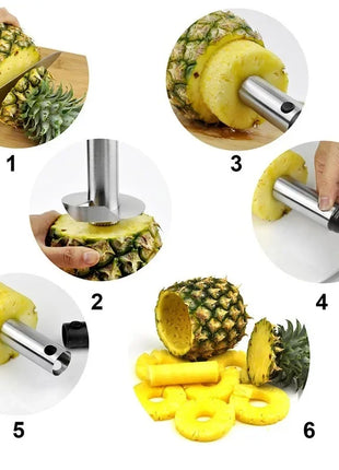 Pineapple Slicer Peeler Cutter Parer Knife Stainless Steel Kitchen