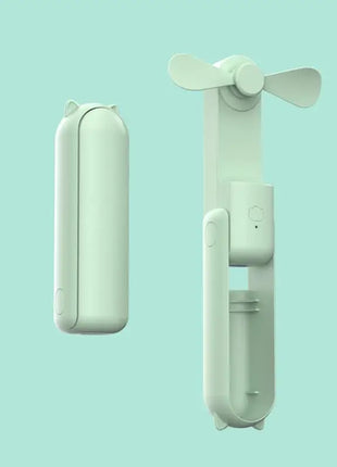 Portable Folding Electric Fan 3-in-1 Mini Handheld Cooling Fan