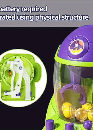 Space Rocket Crawler, Ball Pincer, Egg Twister - Use this toy as a
