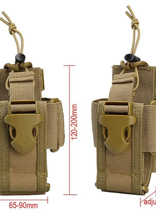 Tactical Molle Radio Pouch Walkie Talkie Holster Nylon Waist Pack Belt
