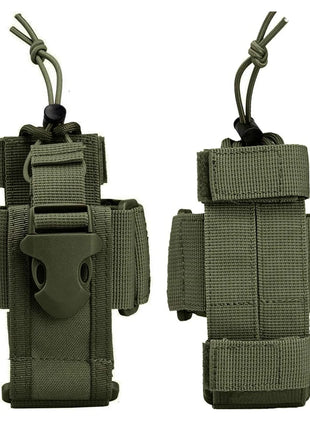 Tactical Molle Radio Pouch Walkie Talkie Holster Nylon Waist Pack Belt