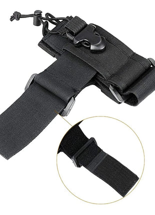Tactical Molle Radio Pouch Walkie Talkie Holster Nylon Waist Pack Belt