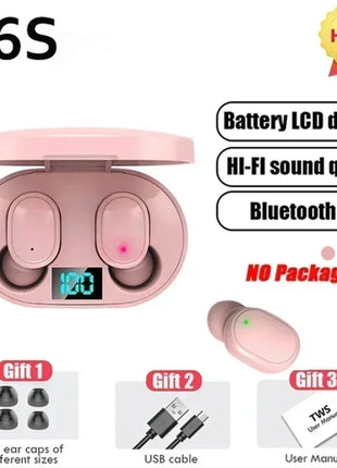 TWS E6S Fone Bluetooth Earphones Wireless Bluetooth Headset Noise