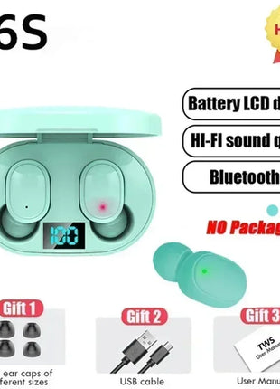 TWS E6S Fone Bluetooth Earphones Wireless Bluetooth Headset Noise