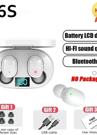 TWS E6S Fone Bluetooth Earphones Wireless Bluetooth Headset Noise