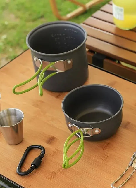 Ultralight Camping Cooking Utensils Outdoor Tableware Pot Set Hiking