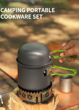 Ultralight Camping Cooking Utensils Outdoor Tableware Pot Set Hiking