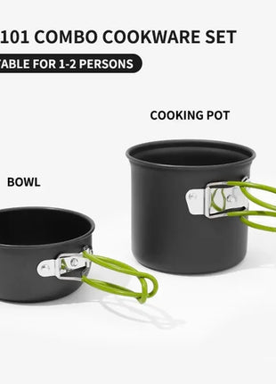 Ultralight Camping Cooking Utensils Outdoor Tableware Pot Set Hiking