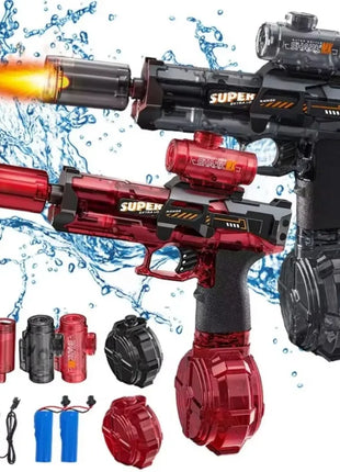 Electric water gun with nozzle flame muzzle automatic spray gun remote