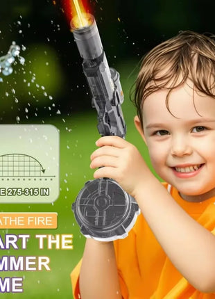 Electric water gun with nozzle flame muzzle automatic spray gun remote