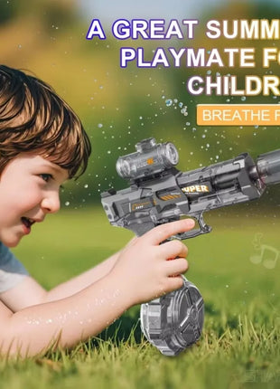 Electric water gun with nozzle flame muzzle automatic spray gun remote