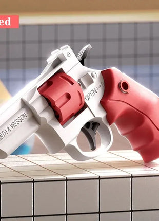 1PCS Summer Water Gun Toy Mechanical Continuous Revolver Water Gun