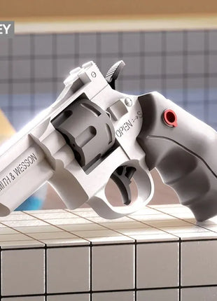 1PCS Summer Water Gun Toy Mechanical Continuous Revolver Water Gun