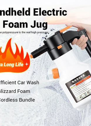 LEIBOO 2L Powerful Electric Foam Sprayer Car Wash Snow Foam Spray
