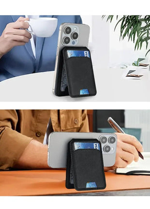 Card Wallet Phone Stand PU Leather Magnetic Card Holder  Phone Cases