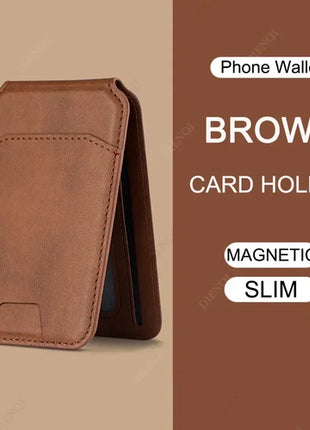 Card Wallet Phone Stand PU Leather Magnetic Card Holder  Phone Cases