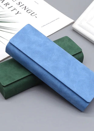 Hard-shell Spectacle Case Men Women Glasses Case PU Leather Portable