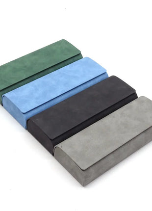 Hard-shell Spectacle Case Men Women Glasses Case PU Leather Portable