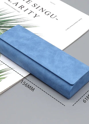 Hard-shell Spectacle Case Men Women Glasses Case PU Leather Portable