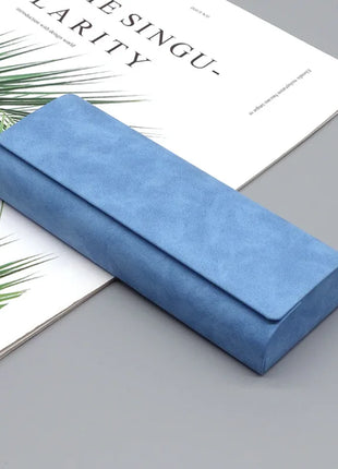 Hard-shell Spectacle Case Men Women Glasses Case PU Leather Portable