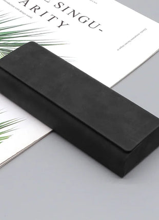 Hard-shell Spectacle Case Men Women Glasses Case PU Leather Portable