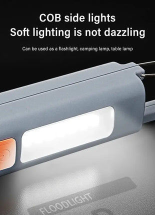 Strong Lighting ABS Flashlamp USB Charging Portable Outdoor Small