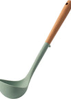 Green soup spoon