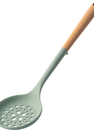 NEW Silicone Spatula Non Stick Pan Wooden Handle Silicone Vegetable