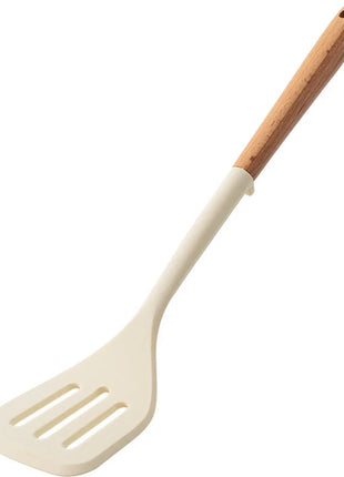 NEW Silicone Spatula Non Stick Pan Wooden Handle Silicone Vegetable
