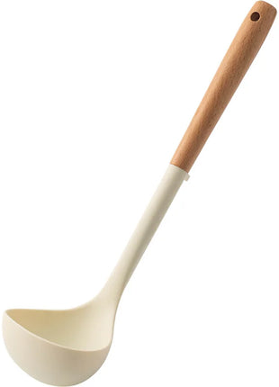 NEW Silicone Spatula Non Stick Pan Wooden Handle Silicone Vegetable
