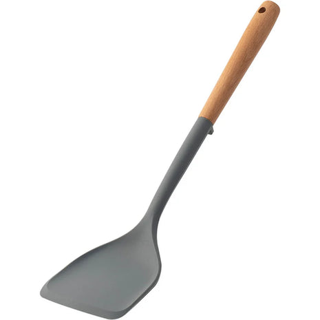 NEW Silicone Spatula Non Stick Pan Wooden Handle Silicone Vegetable