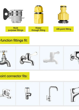 SEAMETAL Telescopic Water Pipe Car Wash Water Gun High Pressure