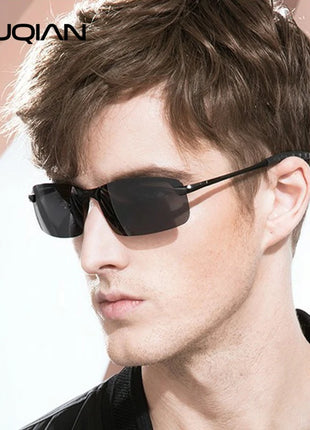 Fashion Half Frame Photochromic Sunglasses Men Women Classic Chamelon