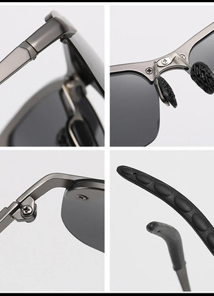 Fashion Half Frame Photochromic Sunglasses Men Women Classic Chamelon