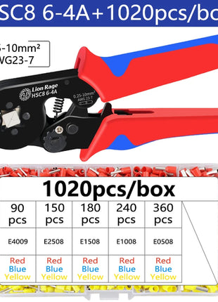 Manual crimping tool for ferrule terminals HSC8 6-4 ferrule crimping