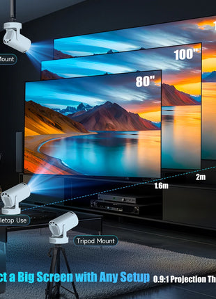 Magcubic 8K HY300 Pro + Projector Built in 5W Speaker 1280*720P